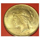 1922 US LIBERTY PEACE SILVER ONE DOLLAR COIN