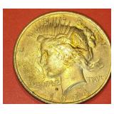 1924 US LIBERTY PEACE SILVER $1 DOLLAR COIN