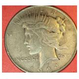 1924 US LIBERTY PEACE SILVER $1 DOLLAR COIN