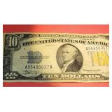 1934A $10 DOLLAR SILVER CERTIFICATE
