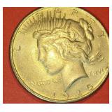 1925 US LIBERTY PEACE SILVER $1 DOLLAR COIN