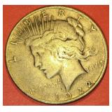 1922 US LIBERTY PEACE SILVER $1 DOLLAR COIN