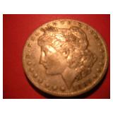 1886 US MORGAN SILVER DOLLAR COIN
