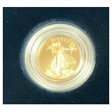 2002 United States $5 Gold Eagle Proof Coin.  1/1.