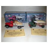 (2) Die Cast Napa Trucks  8 inches long