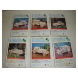 (6) Mini Wooden Car Models