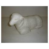 Vintage Plastic Blow Mold Lamb  16 inches long