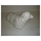 Vintage Plastic Blow Mold Lamb  16 inches long