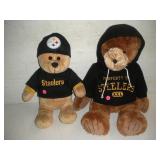(2) STEELER teddy Bears Largest 24 Inch
