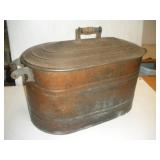 Copper Broiler w/ Lid 27 x 14 x 18