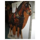 6ft Budweiser Clydesdale Cardboard Horse