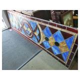 Stain Glass Window Panel 28 x 96 inch