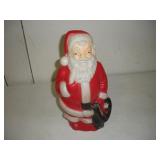 14 inch Vintage Christmas Blow Mold Santa Claus
