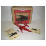 Wings Over Texaco Die Cast Airplane 9x12 inches