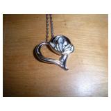 Sterling Silver Necklace & Pendent (5 Grams 16