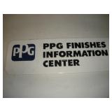 PPG Metal Sign  18x6 inches