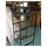 Frito-Lay Metal Shelf on Wheels  24x21x56 inches