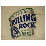 Rolling Rock Metal Sign  21x24 inches