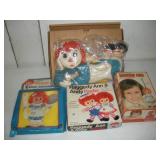 Raggedy Ann & Andy Toothbrush, Radio, Grooming Set
