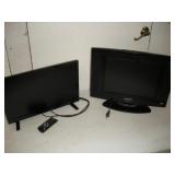 (2) 19 inch Flatscreen TV