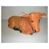 Vintage Plastic Blow Mold Cow  20 inches long