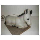 Vintage Plastic Blow Mold Donkey  20 inches long