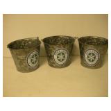 (3) Rock Light Ice buckets  7 inches tall