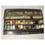 Vintage Clarks Boilfast Sewing Notion Display