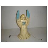 Vintage Plastic Blow Mold Angel  18 inches tall