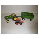 Metal Toy Tractors - tractor & trailer 16 inches