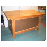 Wood Work Bench on Wheels  61x36x36 inches