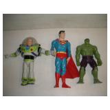 Superman Hulk Buzz Light year Action Figures 15 In