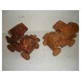 Wood Trucks  9 inches long