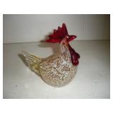 Murano Glass Rooster  6 inches tall