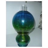 Jeannette Glass Oil Lamp  16 inches tall