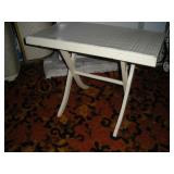 Painted White Folding Table
