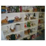 Glassware, and Knick Knacks ( Contents of Shelves)