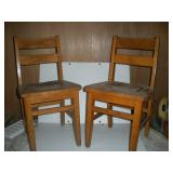 (2) Oak Chairs