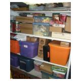 (4) Shelves of Holiday Dec.