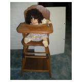 Baby Doll and High Chair