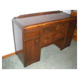 Walnut Waterfall Side Board  60x20x37 inches