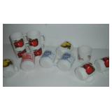 (12) Jeannette Glass - FireKing Mugs