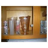 Contents of Cupboard  - Jeannette Iris Vase