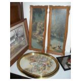 5 Framed Pictures  Largest 20 x 24 Inch