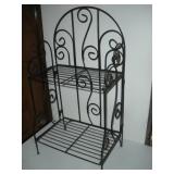 Folding Wrought Iron Stand  17x10x33