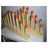 (3) Large Christmas Candlelabras