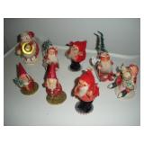 1950 Vintage Cardstock Santa People & Snowmen