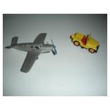 Tootsie Toy & Matchbox Lesney Jeep & Plane