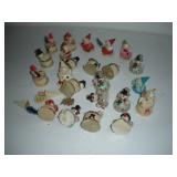 1950 Vintage Cardstock Santa People & Snowmen