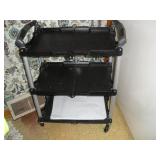 Folding Plastic Utility Cart  15 x 24 x 32